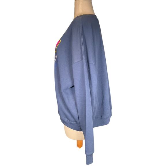 KISS Band Graphic Crewneck Sweatshirt Blue XL Rock Music Retro 60/40 Blend New - Picture 3 of 12